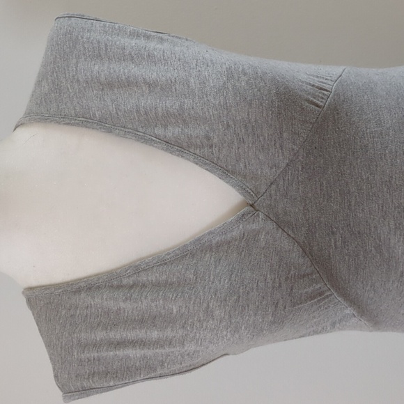 Lala Paris Heathered Grey Sleeveless Bubble Dress - Picture 5 of 14